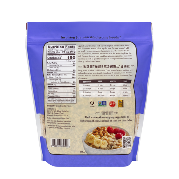Bob's Red Mill Gluten Free Protein Oats