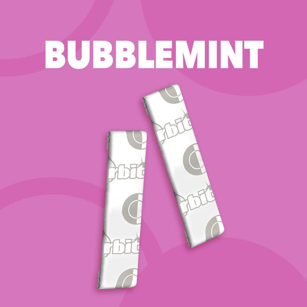 Orbit Gum Bubblemint Sugar Free Chewing Gum Bulk Pack of 3