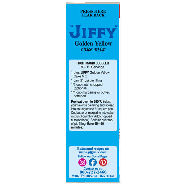 Jiffy® Golden Yellow Cake Mix