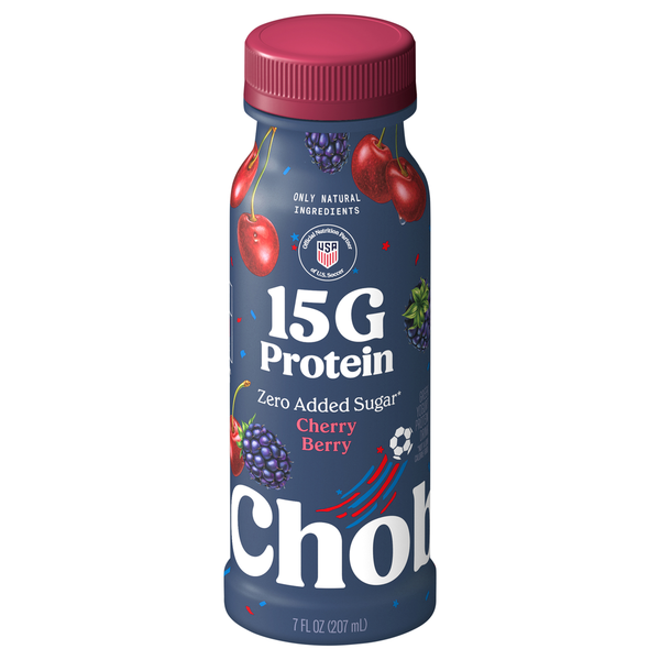 Chobani Zero Added Sugar Greek Yogurt Cherry Berry Protein Drink