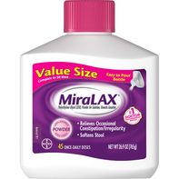 MiraLAX Osmotic Laxative, Grit Free, Powder, Value...
️