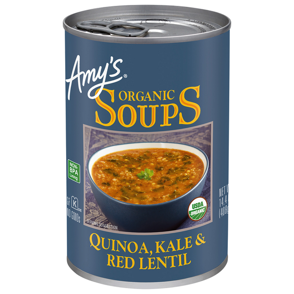 Amy's Kitchen Soup, Organic, Quinoa, Kale & Red Lentil