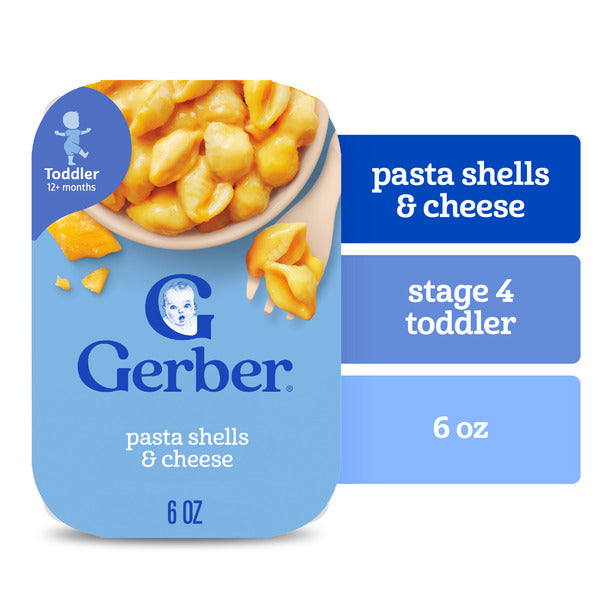 Gerber Pasta Shells & Cheese Toddler Meal
