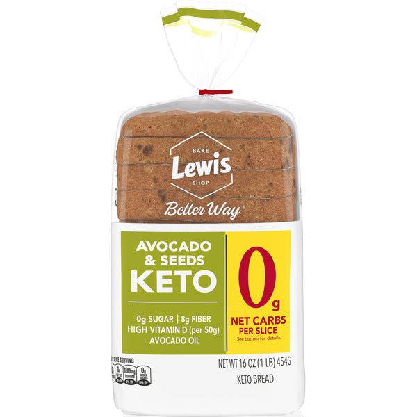 Lewis Bake Shop Avocado & Seeds Keto Bread