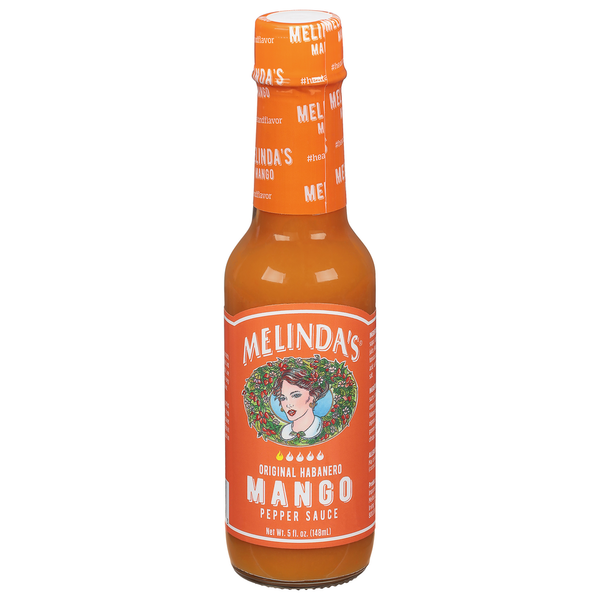 Melinda's Pepper Sauce, Original Habanero, Mango
