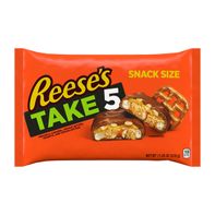 Reese's TAKE 5 Pretzel, Peanut and Chocolate Snack Size, Candy Bag, 11.25 oz