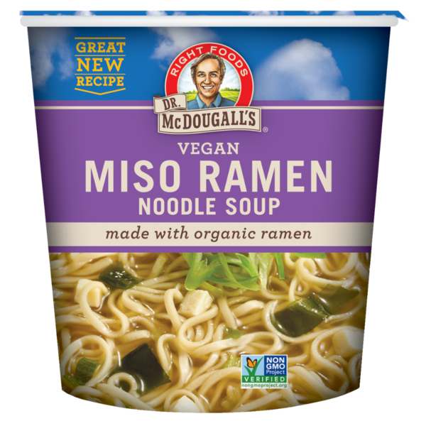 Dr. McDougall's Right Foods Vegan Miso Ramen Noodle Soup Cup