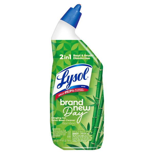 Lysol Brand New Day Bamboo Scent Clinging Ge Toilet Bowl Cleaner