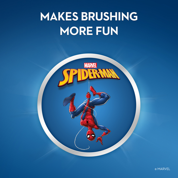 Oral-B Manual featuring Marvel's Spiderman, Soft Bristles, for Children and Toddlers