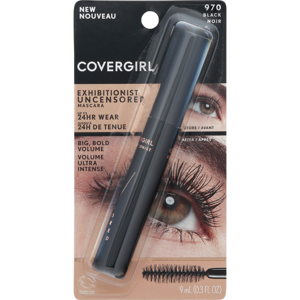 COVERGIRL Mascara, Uncensored, Black 970