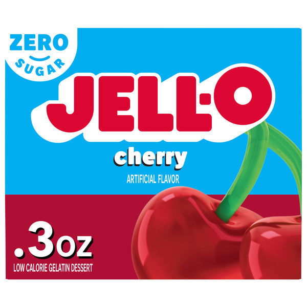 Jell-O Zero Sugar Cherry Flavor Gelatin