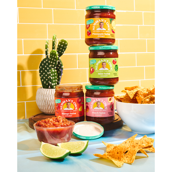 Newman's Own Salsa, Pineapple, Medium, Chunky