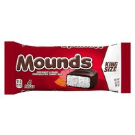 MOUNDS Coconut and Dark Chocolatey King Size, Candy Bars, 3.5 oz (4 Pieces)