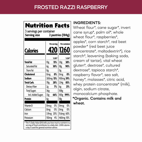 Nature's Path Frosted Razzi Raspberry Toaster Pastries