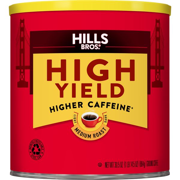 Hills Bros. Coffee, Ground, Medium Roast, High Yield
