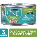 Purina ONE Indoor, Natural, High Protein Pate Wet Cat Food, Indoor Advantage Ocean Whitefish & Rice