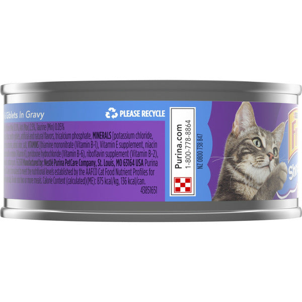 Purina Friskies Gravy Wet Cat Food, Shreds With Turkey & Giblets in Gravy
