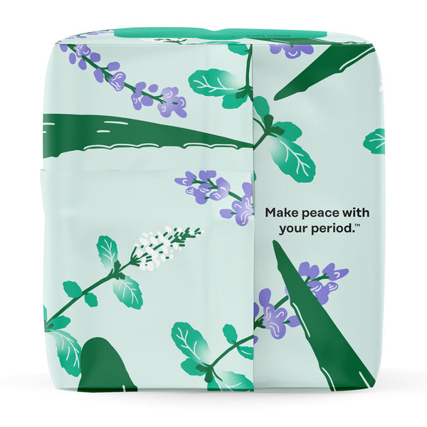 The Honey Pot Company 100% Organic Cotton Cover Cooling Herbal Infusion Regular Liners
