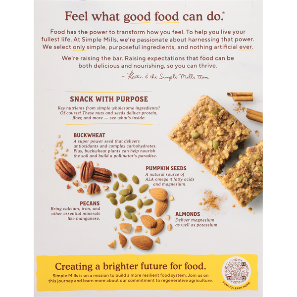 Simple Mills  Nut & Seed Toasted Almond Pecan Trail Bar