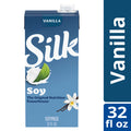 Silk Soy Milk, Organic Vanilla, Shelf Stable, Dairy Free, Lactose Free, Vegan Milk with 6g Protein per Serving, 32 FL OZ Quart