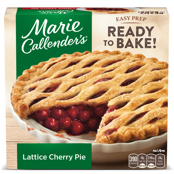 Marie Callender's Lattice Cherry Pie Ready to Bake Frozen Dessert