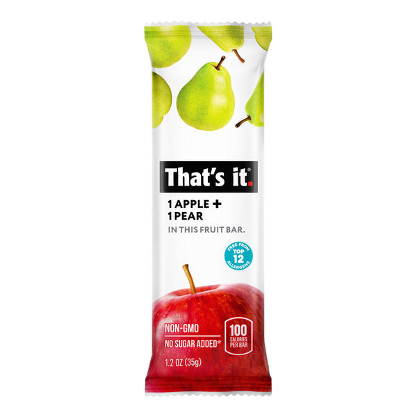 That’s it Apple + Pear Fruit Bar