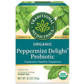 Traditional Medicinals Organic Peppermint Delight Probiotic, Caffeine Free Herbal Tea
