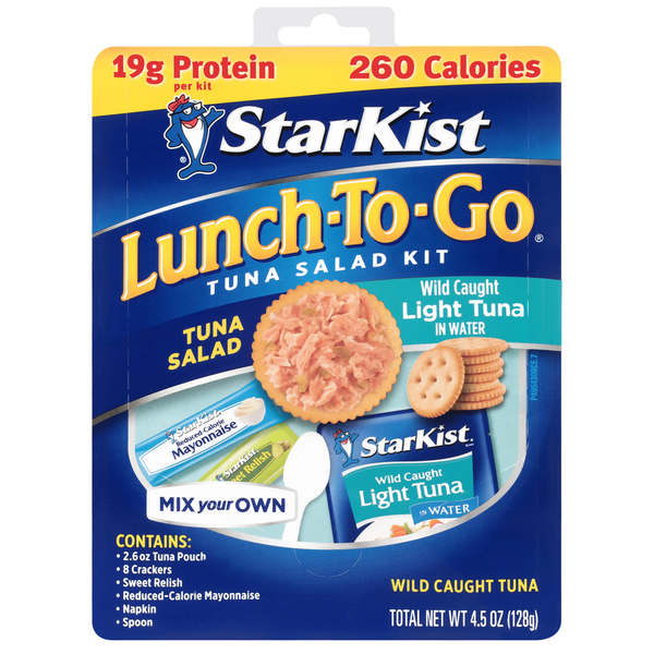 StarKist Lunch-To-Go Tuna Salad Kit Wild Caught Light Tuna in Water