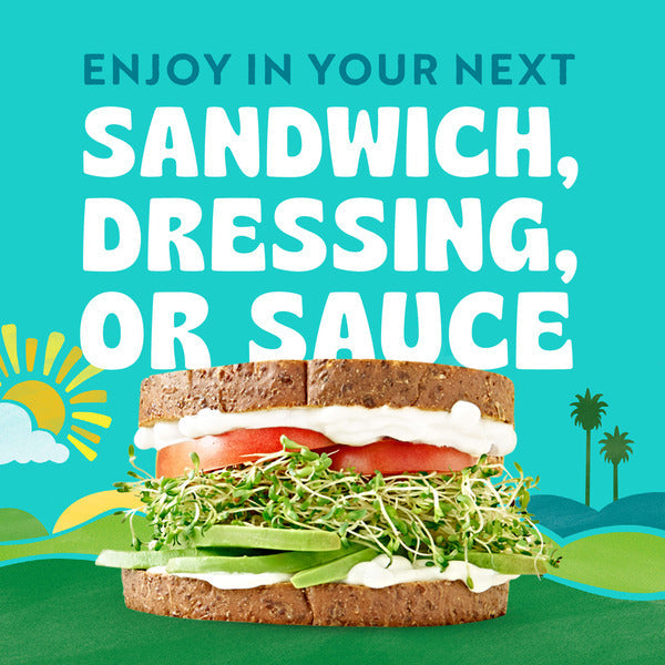 Follow Your Heart Vegenaise Dressing and Sandwich Spread, Grapeseed Oil, Dairy Free, Egg Free Mayo, Sandwich Spread for a Creamy, Tasty Vegan Condiment, 32 FL OZ Jar
