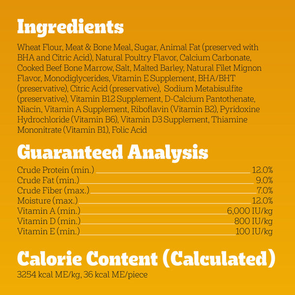 Pedigree Mini MarroBone Biscuit With Tasty Bone Marrow Dog Treats Real Beef Flavor, 1.58 lb. Bag