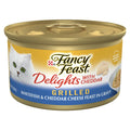 Purina Fancy Feast Gravy Wet Cat Food, Delights Grilled Whitefish & Cheddar Cheese Feast in Gravy