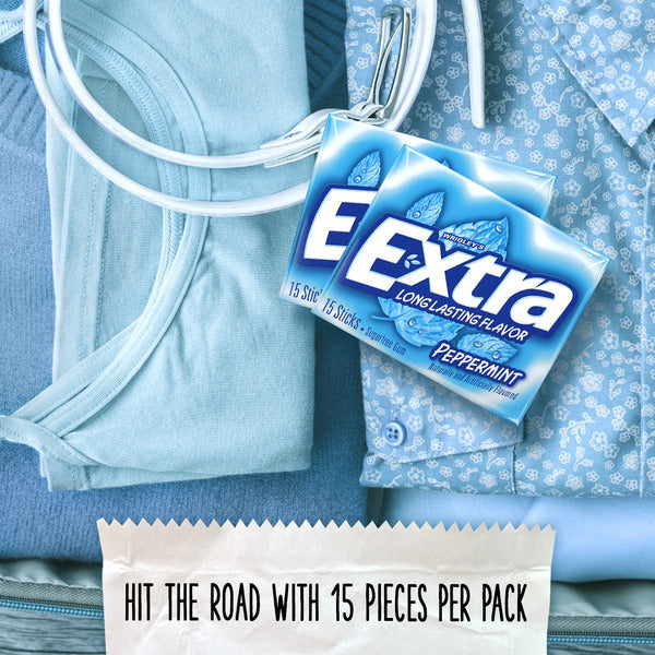 Extra Gum Peppermint Sugar Free Chewing Gum Stocking Stuffers Stick