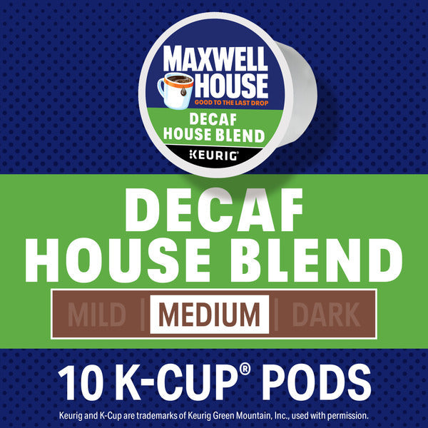 Maxwell House Decaf House Blend Medium Roast K-Cup® Coffee Pods