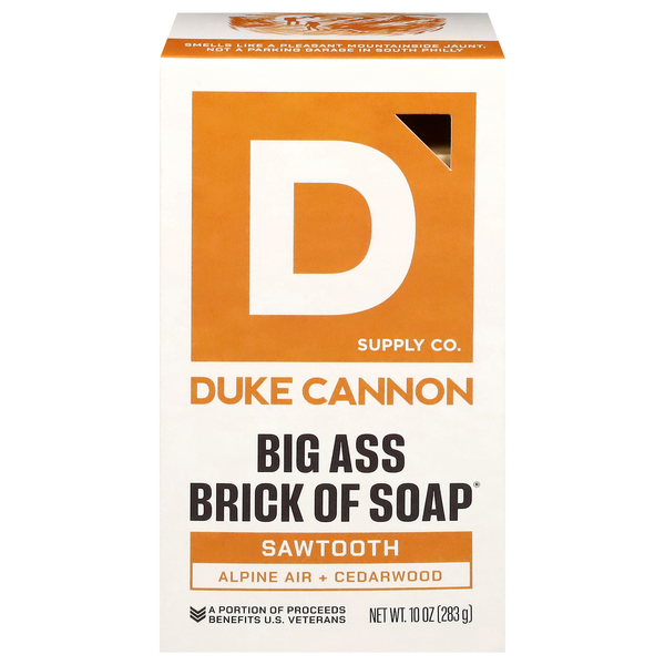 Duke Cannon Supply Co. Soap, Sawtooth, Big Ass Brick of Soap