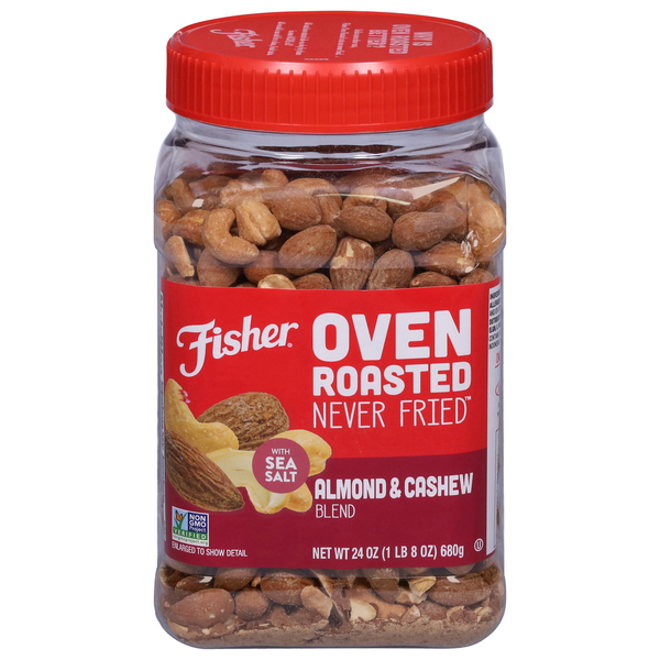 Fisher Almond & Cashew, Blend, with Sea Salt, Oven Roasted