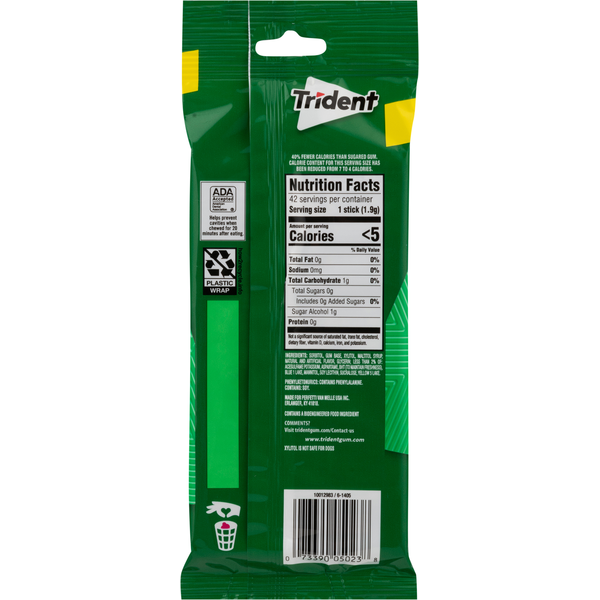 Trident Sugar Free Spearmint Gum