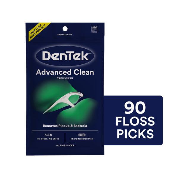 DenTek Floss Picks Triple Clean Advanced Clean Mouthwash Blast