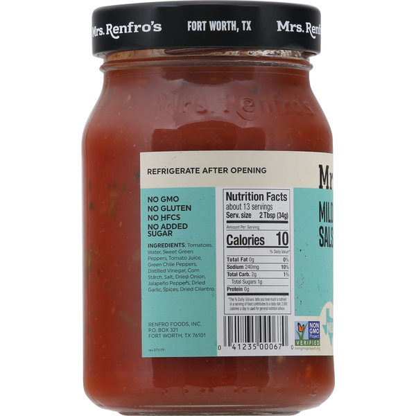 Mrs. Renfro's Salsa, Mild