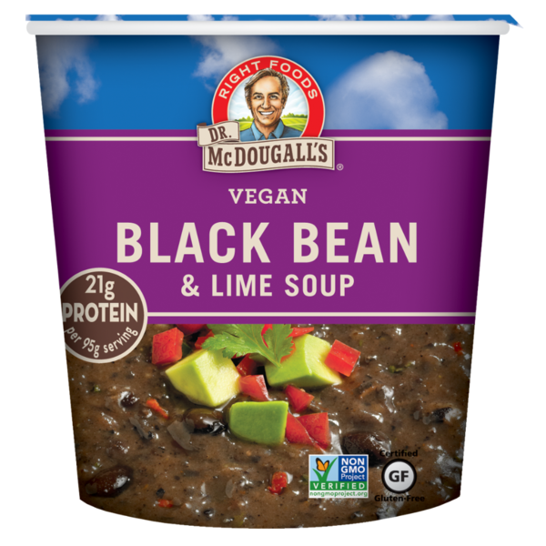 Dr. McDougall's Right Foods Black Bean & Lime Soup Cup