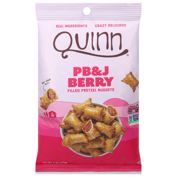 Quinn Snacks Filled PB&J Berry Pretzel Nuggets