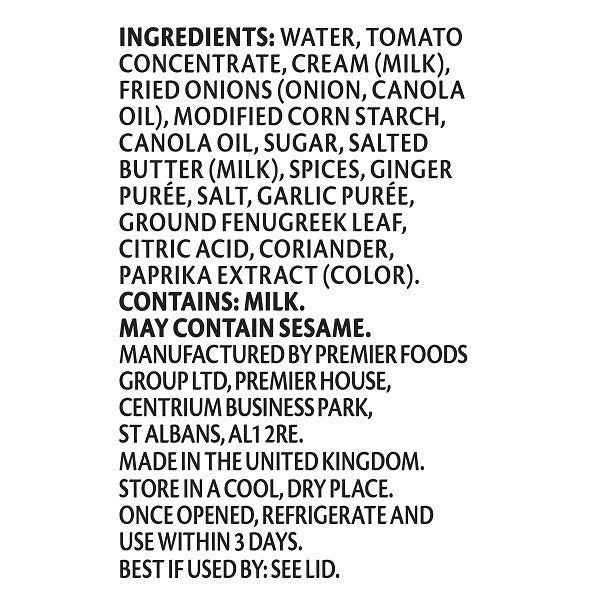 Sharwood's Butter Chicken Simmer Sauce