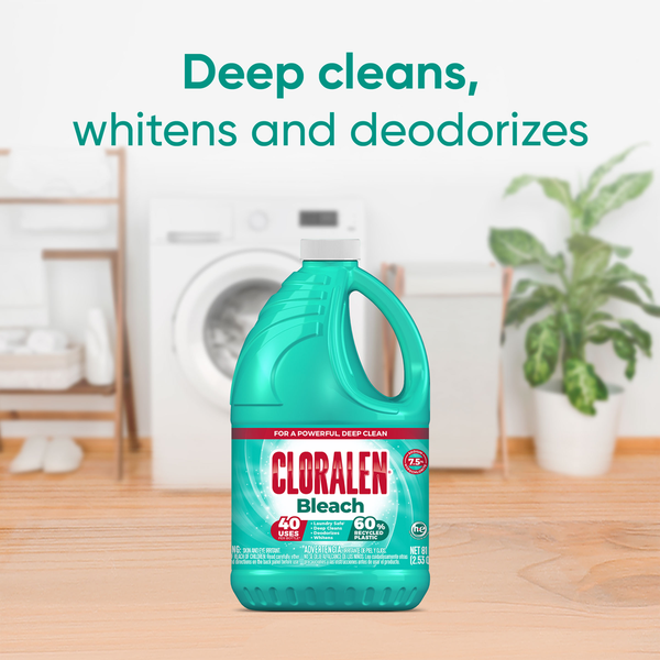 Cloralen No-Splash Household Cleaning Liquid Bleach  - Unscented