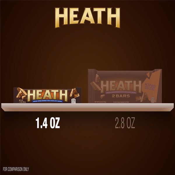 HEATH Chocolatey English Toffee Candy Bar, 1.4 oz