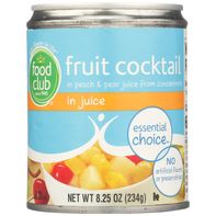 Food Club Fruit Cocktail In Peach & Pear Juice Fro...
️