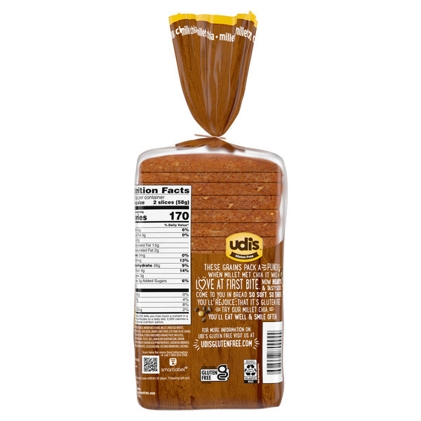 Udi's Gluten Free Frozen Millet Chia Bread