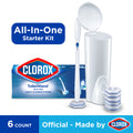 Clorox ToiletWand® Disposable Cleaning System, Storage Caddy and 6 Disinfecting Refills