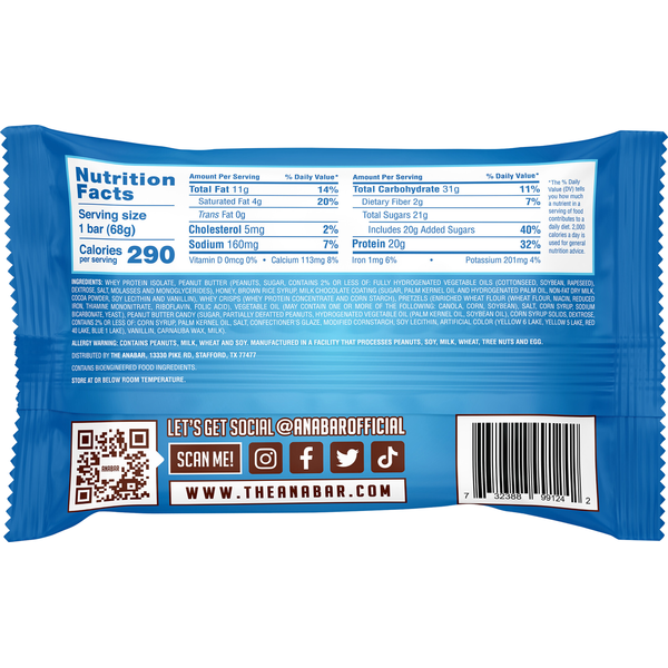 Anabar Protein-Packed Monster Cookie Crunch Candy Bar