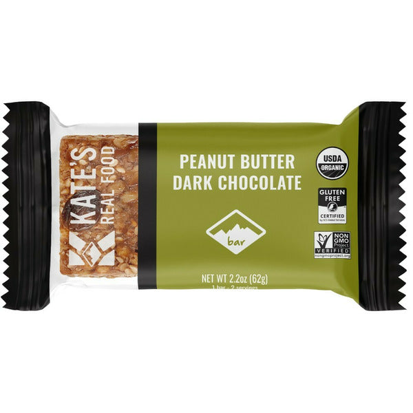 Kate's Real Food Organic Snack Bar, Peanut Butter Dark Chocolate