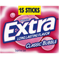 Extra Extra Long Lasting Flavor Classic Bubble Sugar Free Gum