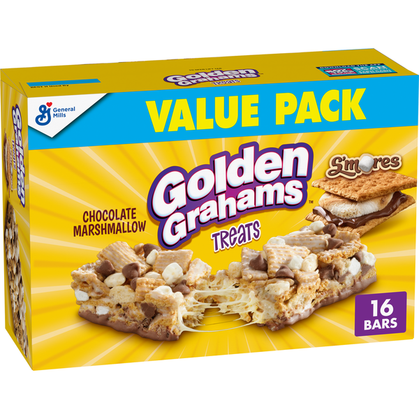 General Mills Golden Grahams S'mores Cereal Treat Bars Value Pack